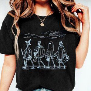Halloween Skeleton T-Shirt American Eagle Ghost Pumpkin Tee 92